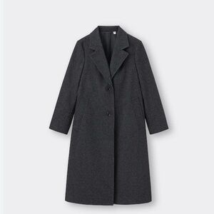 Tailored Gray Wool Long Coat Size 12